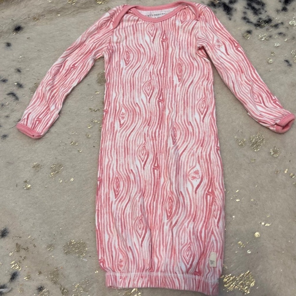 Burt’s bees baby gown and hat